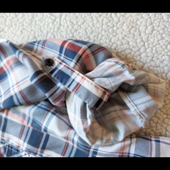 Plaid button down shirt by Aqua Size Large ~EUC~ - Picture 4 of 8